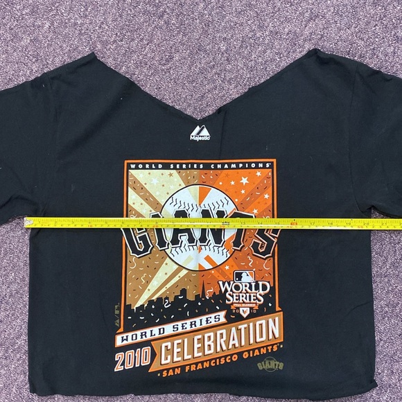 MLB Baseball Graphic T-Shirts - neck and bottom cut - Giants & Twins Blyleven 28 - Picture 4 of 4